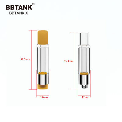 0.5 মিলি CBD THC Vape কার্তুজ, কোন ফাঁস 510 থ্রেড কার্তুজ