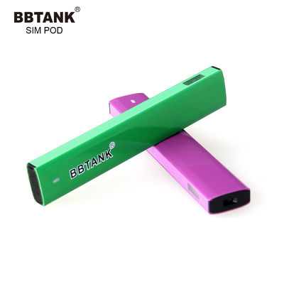 FDA 3.5V 0.8g CBD ডিসপোজেবল Vape ডিভাইস পড অ্যালুমিনিয়াম খাদ