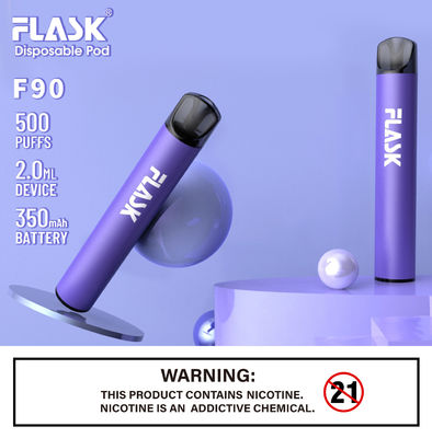 নিষ্পত্তিযোগ্য 2ml ইলেকট্রনিক তরল সিগারেট 350mah Refillable Pod Vape