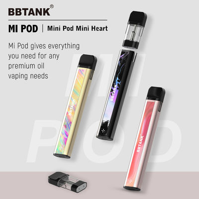 THC CBD 18mm স্মোক পড কিট, রিফিলযোগ্য 510 Atomizer কার্তুজ