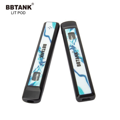 সম্পূর্ণ গ্রাম 530mAh স্লিম ডেল্টা 10 ডিসপোজেবল ভ্যাপ পেন সিরামিক কয়েল