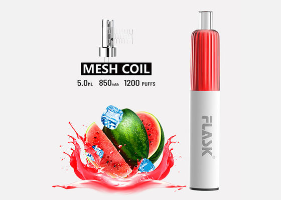 স্বাদ 5ml 1200 Puffs ডিসপোজেবল Vape Pod সিস্টেম ROHS অনুমোদিত