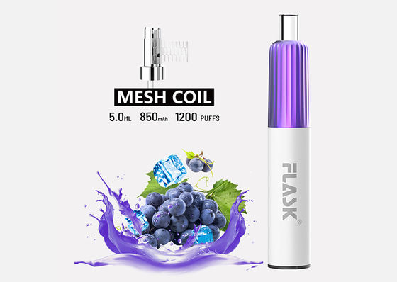 স্বাদ 5ml 1200 Puffs ডিসপোজেবল Vape Pod সিস্টেম ROHS অনুমোদিত