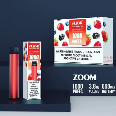 জুম নিষ্পত্তি Vapepen ডিভাইস স্থায়িত্ব উচ্চ মানের 1000puffs 650mah 304 Stianless ইস্পাত