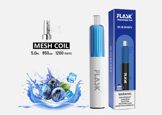 3.7V 2 ফ্লেভার ডিসপোজেবল ভ্যাপ 850mAh ই সিগ স্টার্টার কিটস 2% নিকোটিন লবণ