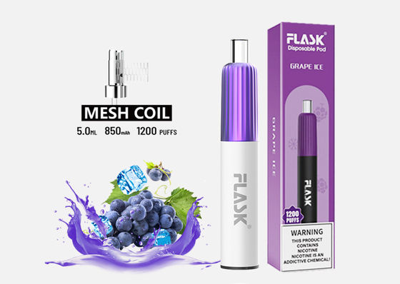 3.7V 2 ফ্লেভার ডিসপোজেবল ভ্যাপ 850mAh ই সিগ স্টার্টার কিটস 2% নিকোটিন লবণ