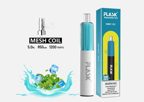 3.7V 2 ফ্লেভার ডিসপোজেবল ভ্যাপ 850mAh ই সিগ স্টার্টার কিটস 2% নিকোটিন লবণ