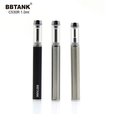 সিলভার 1.0ml CBD ডিসপোজেবল Vape ডিভাইস, 1.5ohm CBD Oil Vape Pen
