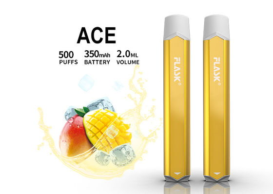 2ml 1.5oHM স্বাদযুক্ত ভ্যাপোরাইজার পেন, 500 পাফ ডিসপোজেবল ভ্যাপ