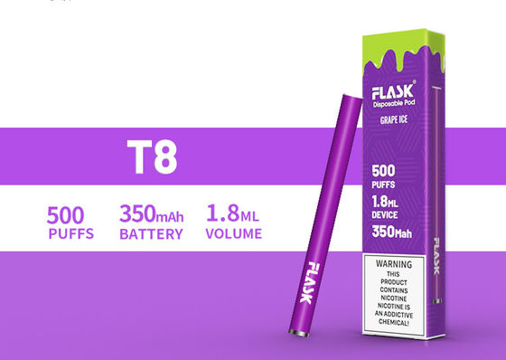 পাইকারি 500puffs 12 স্বাদ ক্যাফিন / শক্তি ভ্যাপ স্টিক নিক্সাল্ট ডিসপোজেবল ই-সিগারেট