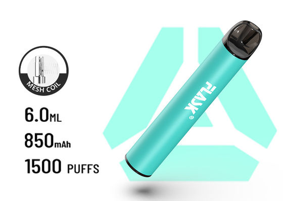 F900 P6 গ্রেট এয়ারফ্লো ডিসপোজেবল VapePen 1500puffs সর্পিল জাল ব্যাটারি 850Mah