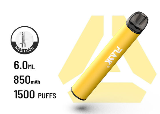 F900 P6 গ্রেট এয়ারফ্লো ডিসপোজেবল VapePen 1500puffs সর্পিল জাল ব্যাটারি 850Mah
