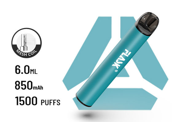 F900 P6 গ্রেট এয়ারফ্লো ডিসপোজেবল VapePen 1500puffs সর্পিল জাল ব্যাটারি 850Mah