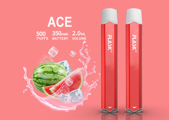 500puffs 350mAH ই সিগারেট ভ্যাপোরাইজার স্মোক নিক লবণ ডিভাইস অ্যালুমিনিয়াম খাদ