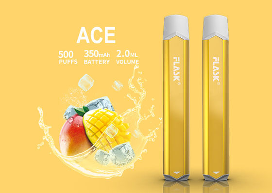 500puffs 350mAH ই সিগারেট ভ্যাপোরাইজার স্মোক নিক লবণ ডিভাইস অ্যালুমিনিয়াম খাদ