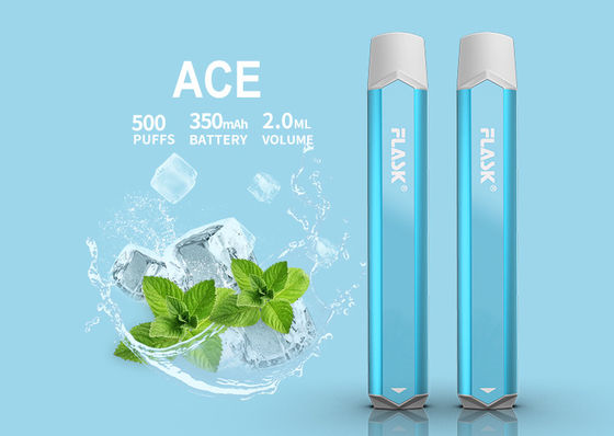 500puffs 350mAH ই সিগারেট ভ্যাপোরাইজার স্মোক নিক লবণ ডিভাইস অ্যালুমিনিয়াম খাদ