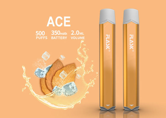 500puffs 350mAH ই সিগারেট ভ্যাপোরাইজার স্মোক নিক লবণ ডিভাইস অ্যালুমিনিয়াম খাদ