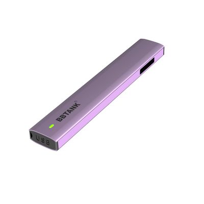 বেগুনি 3.5V THC ডিসপোজেবল ভ্যাপ ডিভাইস, 16 মিমি সিরামিক ভ্যাপ ডিভাইস