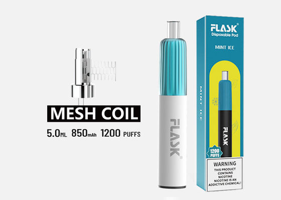 3.7V 5ml ডিসপোজেবল পড ভ্যাপোরাইজার ই সিগ স্টার্টার কিটস মেশ কয়েল দিয়ে