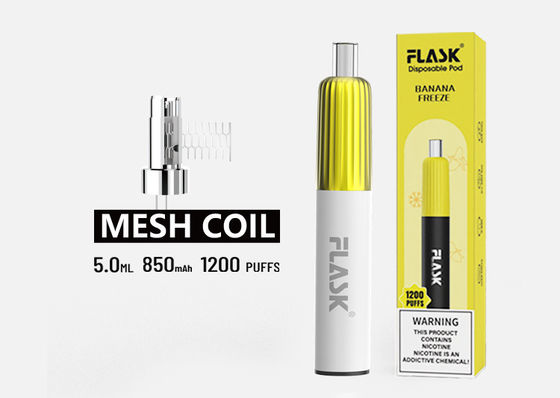 850mAh 2% নিকোটিন লবণ স্বাদযুক্ত বাষ্পীভবন কলম জাল কুণ্ডলী ভ্যাপ প্রাক ভরা শুঁটি