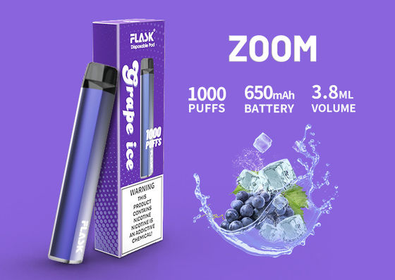 1000puffs সিরামিক তেল কার্তুজ, 3.8ml 650Mah স্বাদযুক্ত CBD Vape কার্তুজ