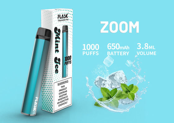 1000puffs সিরামিক তেল কার্তুজ, 3.8ml 650Mah স্বাদযুক্ত CBD Vape কার্তুজ