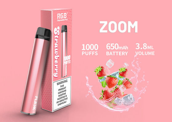 1000puffs সিরামিক তেল কার্তুজ, 3.8ml 650Mah স্বাদযুক্ত CBD Vape কার্তুজ