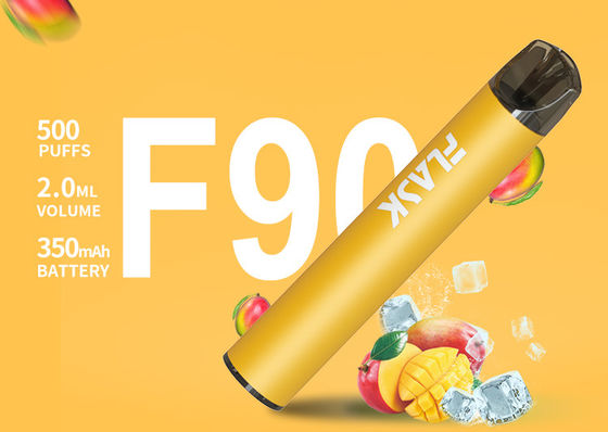 CE 350mah ডিসপোজেবল Vape Pod ডিভাইস, 500puff ইলেকট্রনিক তরল সিগারেট