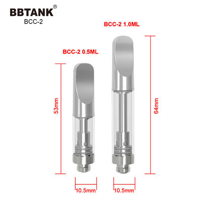 ডেল্টা 8 1.0ml ইলেকট্রনিক সিগারেট CBD THC Vape কার্তুজ সিরামিক কয়েল