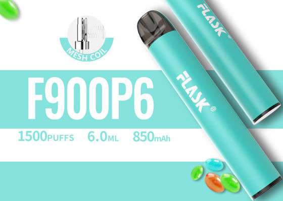 6.0ml ডিসপোজেবল Vape Pod ডিভাইস, 1500puffs ডিসপোজেবল Vape কলম