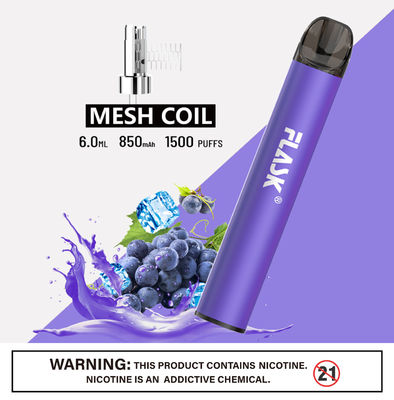 জাল কুণ্ডলী 850mAh স্বাস্থ্যকর ই সিগ সুন্দর স্লিম ভ্যাপোরাইজার পেন সিই অনুমোদিত