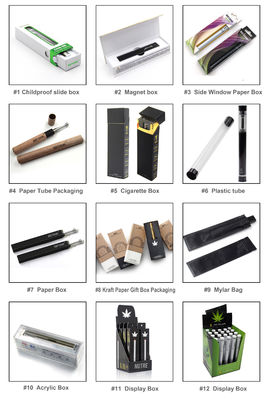 পুনর্ব্যবহৃত CBD তেল Vape শিশু প্রতিরোধী প্রাক রোল বক্স রোশ অনুমোদিত