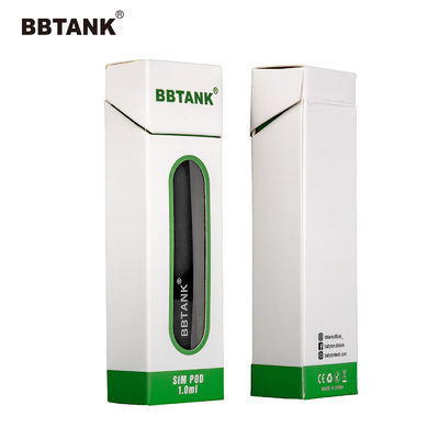 ইকো পেপার কার্ডবোর্ড CBD Vape Pen Boxes Embossing Printing
