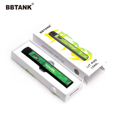 ইকো পেপার কার্ডবোর্ড CBD Vape Pen Boxes Embossing Printing