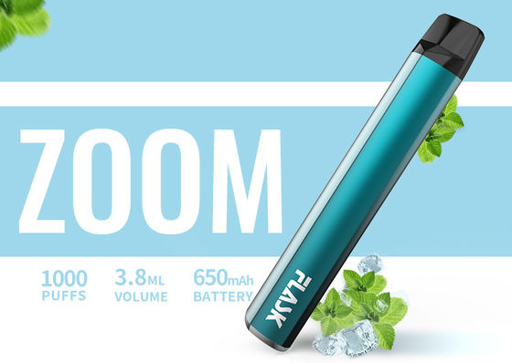 650Mah ইলেকট্রনিক 3.8ml 1000puffs স্বাদযুক্ত Vaporizer পেন নিকোসাল্ট 1%