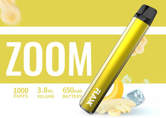 650Mah ইলেকট্রনিক 3.8ml 1000puffs স্বাদযুক্ত Vaporizer পেন নিকোসাল্ট 1%