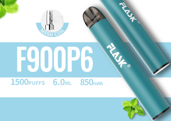 RGBvape SS304 Ecig 1500 পাফ ডিসপোজেবল ভ্যাপ ডিভাইস মেশ কয়েল সহ