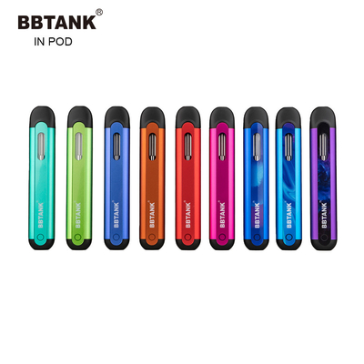 THC ডিসপোজেবল ভ্যাপ BBTANK ইন পড রিচার্জ E-cig 350mah পুরু তেল পড সিস্টেম ডেল্টা 8 ভ্যাপ পেন CBD তেল কলম