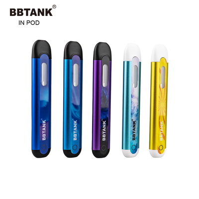 BBTANK 2 মিলি পুরু তেল কলম ডিসপোজেবল লিল ভ্যাপ পড ডিভাইস রিচার্জেবল ইন পড কাস্টম লোগো ডেল্টা 8 তেল পড ভ্যাপ পেন CBD