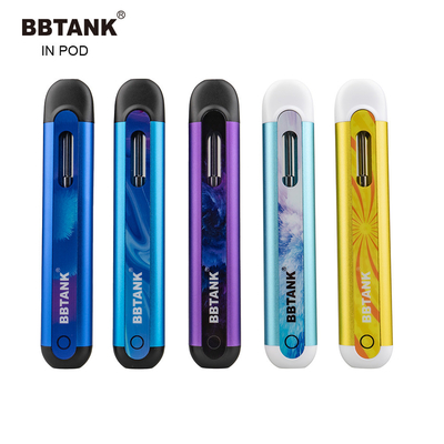 THC ডিসপোজেবল ভ্যাপ BBTANK ইন পড রিচার্জ E-cig 350mah পুরু তেল পড সিস্টেম ডেল্টা 8 ভ্যাপ পেন CBD তেল কলম