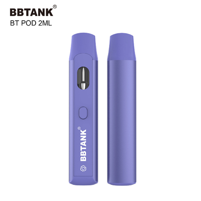 গাঁজা পুরু তেল ডেল্টা 8 HHC এর জন্য বোতাম সহ BBtank ডিসপোজেবল ভ্যাপ পড 2.0ml