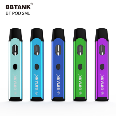 গাঁজা পুরু তেল ডেল্টা 8 HHC এর জন্য বোতাম সহ BBtank ডিসপোজেবল ভ্যাপ পড 2.0ml