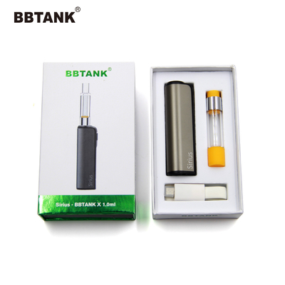 BBTANK কারখানার পাইকারি আসল ফুল গ্লাস কার্টিজ 0.5ml 1.0 2.0 গ্রাম, 510 থ্রেড, ফিট ওয়াইড রেঞ্জ সান্দ্রতা তেল