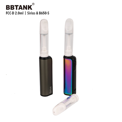 সম্পূর্ণ সিরামিক CBD তেল কার্টিজ 2ml কোন ভারী ধাতু 510 থ্রেড কাস্টমাইজযোগ্য