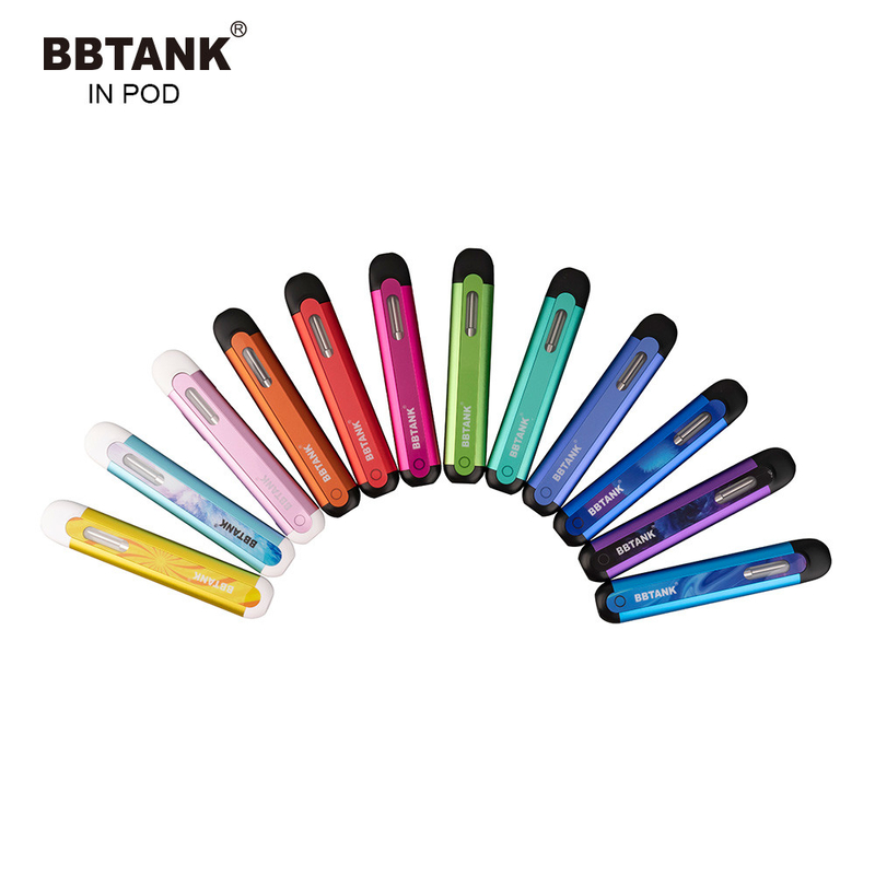 BBTANK ইন পড THC ডিস্টিলেট অয়েল ডিসপোজেবল ভ্যাপ ডিভাইস 2ml সিরামিক কয়েল ভ্যাপ পড 100% গুণমান নিয়ন্ত্রণ প্রক্রিয়া সহ