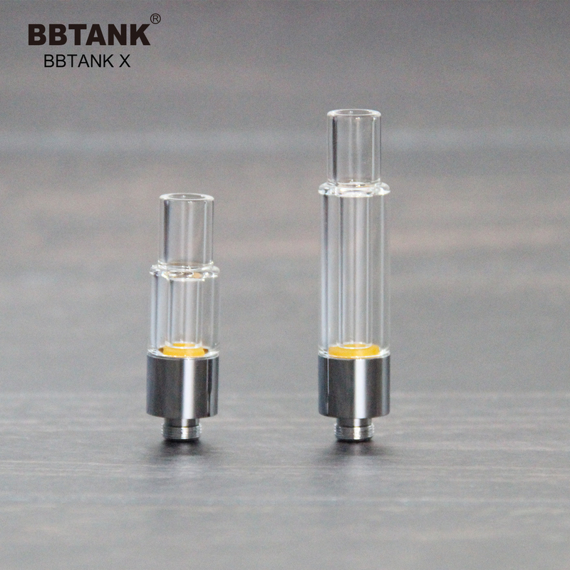 BBTANK কারখানার পাইকারি আসল ফুল গ্লাস কার্টিজ 0.5ml 1.0 2.0 গ্রাম, 510 থ্রেড, ফিট ওয়াইড রেঞ্জ সান্দ্রতা তেল